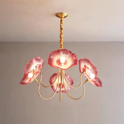 Murano Glass Flowers Chandelier – Timeless Elegance with Artistic Craftsmanship