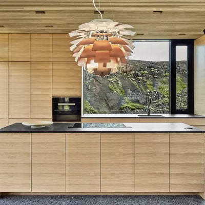 Modern Artichoke Metal Pendant Light – Sculptural Statement Lighting for Homes & Offices