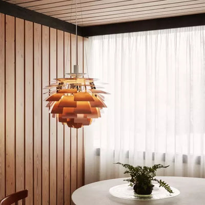 Modern Artichoke Metal Pendant Light – Sculptural Statement Lighting for Homes & Offices