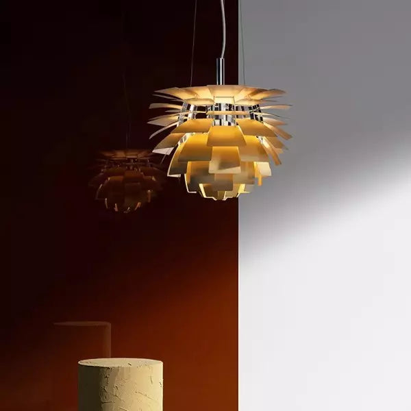 Modern Artichoke Metal Pendant Light – Sculptural Statement Lighting for Homes & Offices