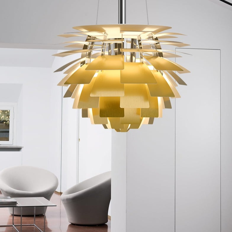 Modern Artichoke Metal Pendant Light – Sculptural Statement Lighting for Homes & Offices
