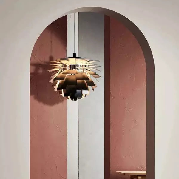 Modern Artichoke Metal Pendant Light – Sculptural Statement Lighting for Homes & Offices