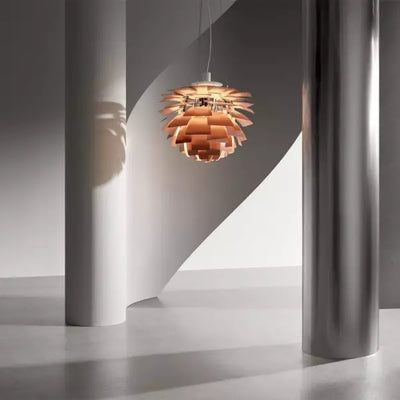 Modern Artichoke Metal Pendant Light – Sculptural Statement Lighting for Homes & Offices