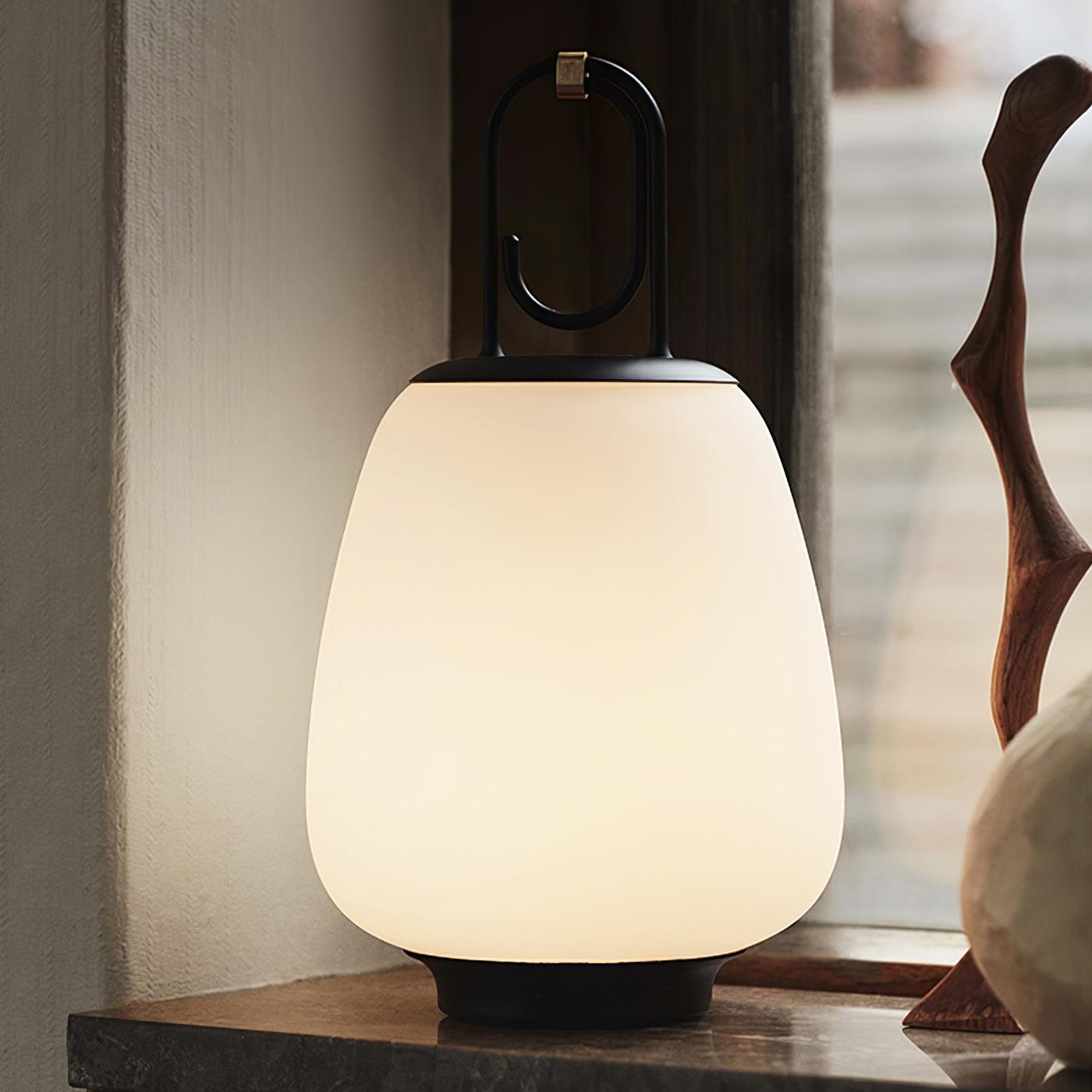 Portable Lantern Table Lamp – USB Rechargeable with Warm & Cool Light Modes