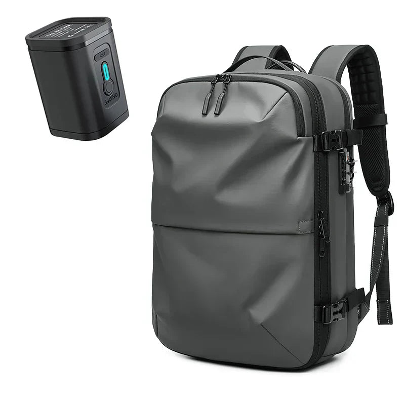 17" Vacuum Compression Backpack – Expandable, Waterproof & Secure