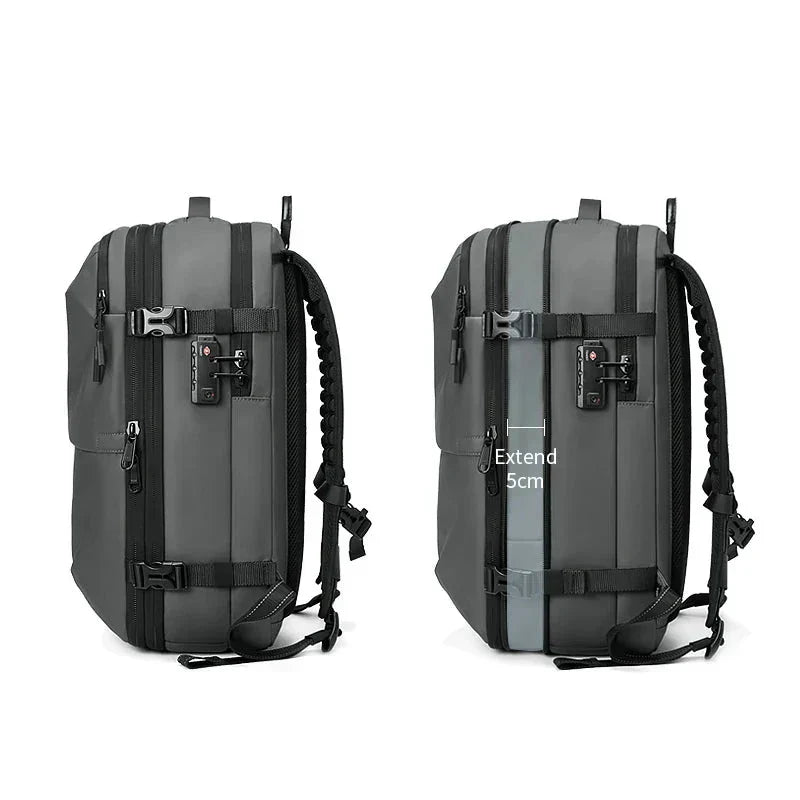 17" Vacuum Compression Backpack – Expandable, Waterproof & Secure