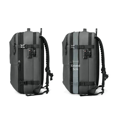 17" Vacuum Compression Backpack – Expandable, Waterproof & Secure