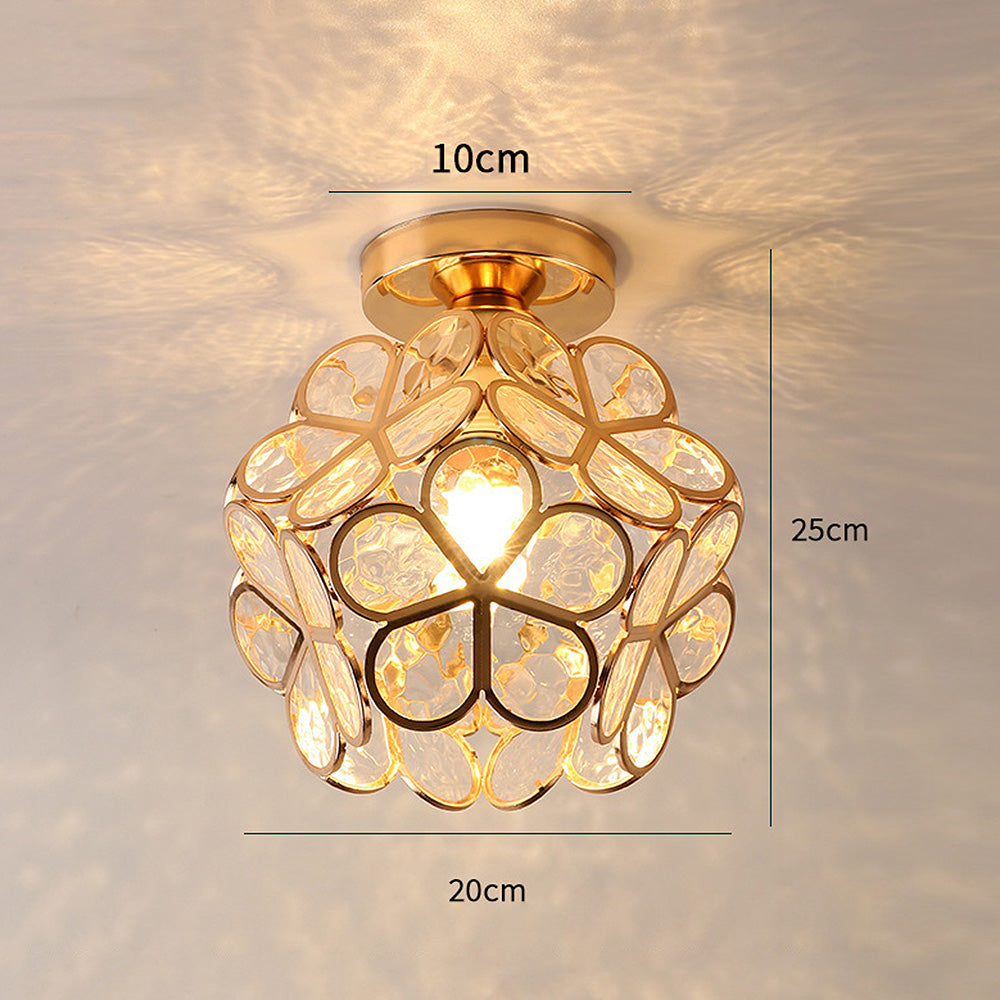 Flowers Style Glass Ceiling Light – Elegant Floral-Inspired Fixture for a Warm Ambiance