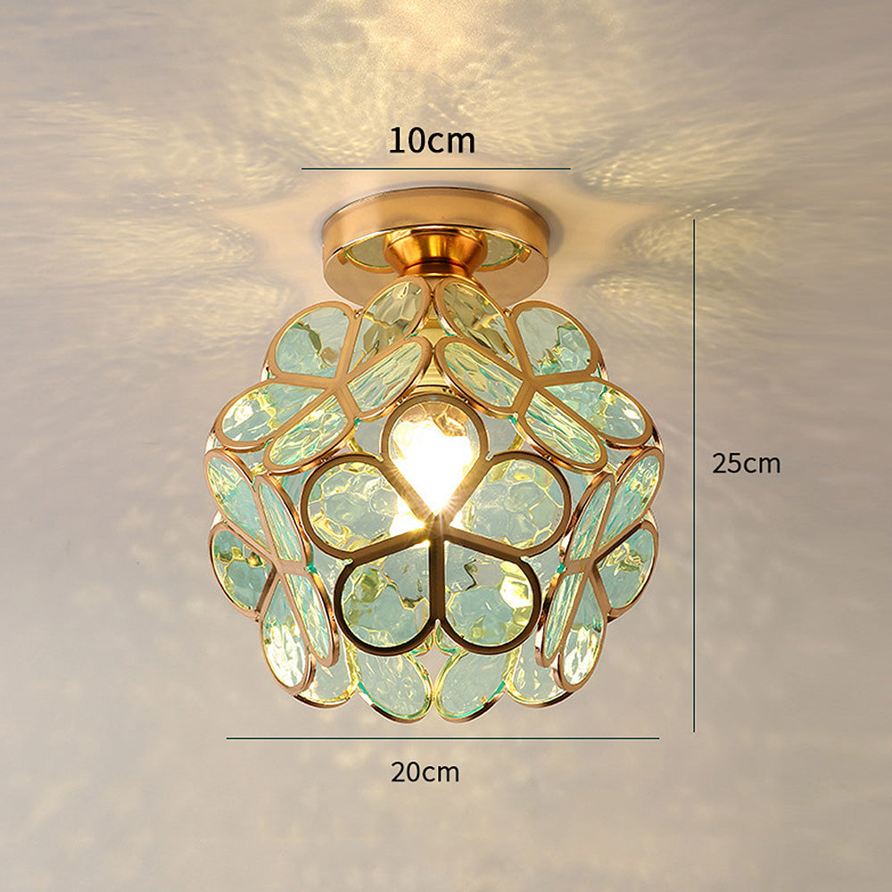Flowers Style Glass Ceiling Light – Elegant Floral-Inspired Fixture for a Warm Ambiance