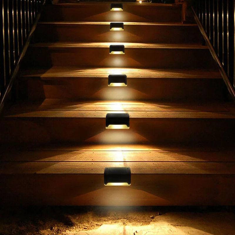 Durable Outdoor Stair Solar Lights with Waterproof Design