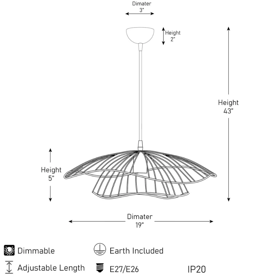 Golden Petal Pendant Light – Artistic and Luxurious Design for Elegant Interiors