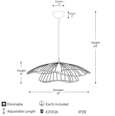 Golden Petal Pendant Light – Artistic and Luxurious Design for Elegant Interiors