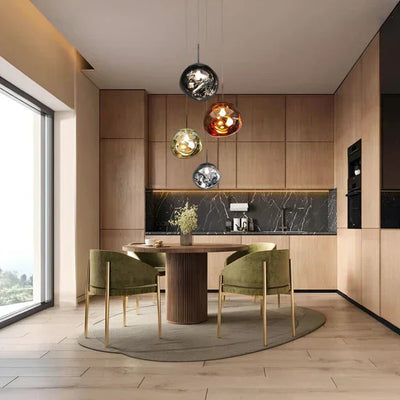 Aurora Pendant Light – Elegant Modern Glass Lighting for a Warm Ambiance