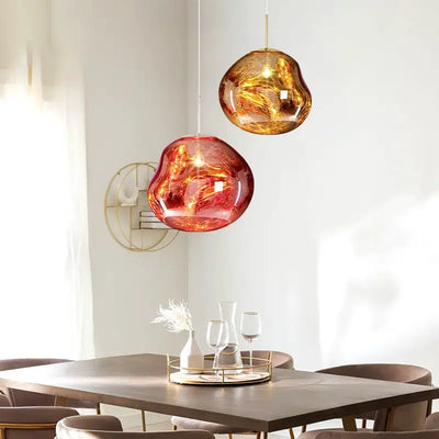 Aurora Pendant Light – Elegant Modern Glass Lighting for a Warm Ambiance