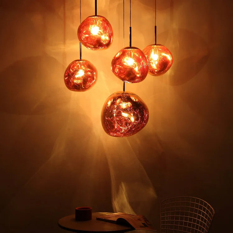 Aurora Pendant Light – Elegant Modern Glass Lighting for a Warm Ambiance