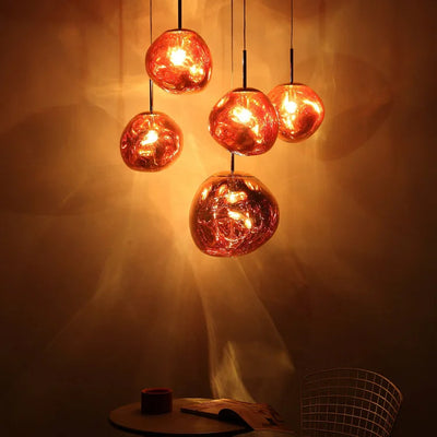 Aurora Pendant Light – Elegant Modern Glass Lighting for a Warm Ambiance