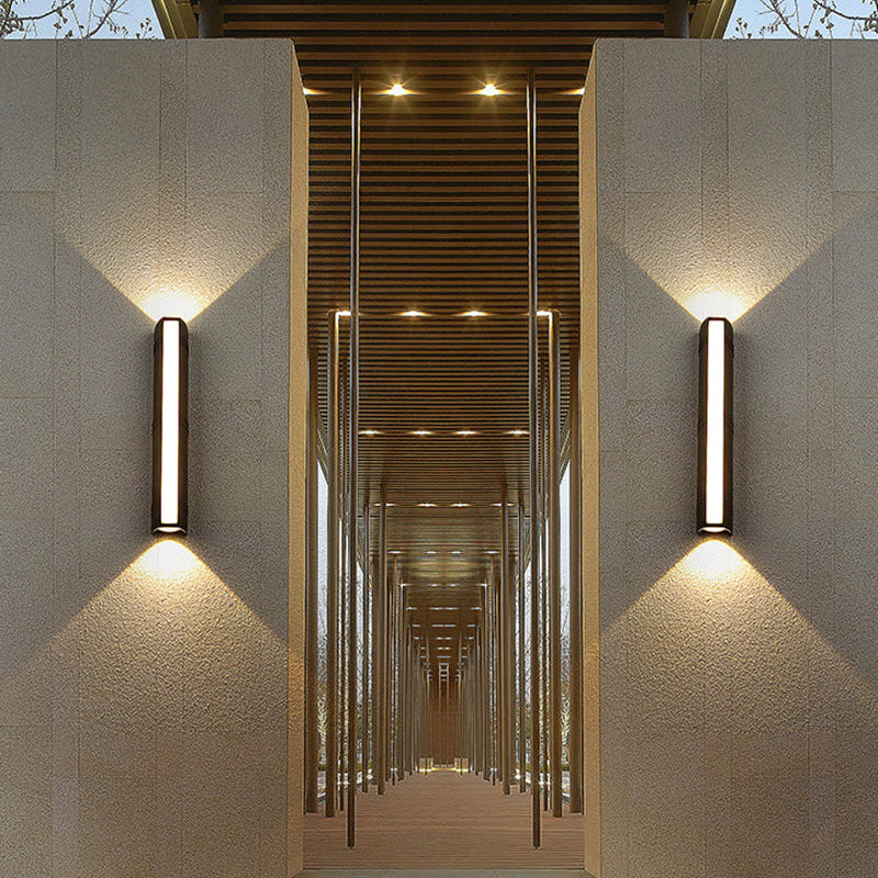 Waterproof Outdoor Wall Light – Modern LED Aluminium Fixture for Gardens & Entrances