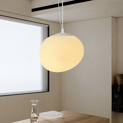 Arlen White Pebble Pendant Light – Elegant and Warm Modern Design
