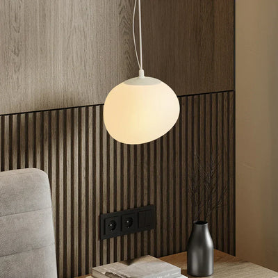 Arlen White Pebble Pendant Light – Elegant and Warm Modern Design