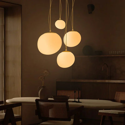 Arlen White Pebble Pendant Light – Elegant and Warm Modern Design