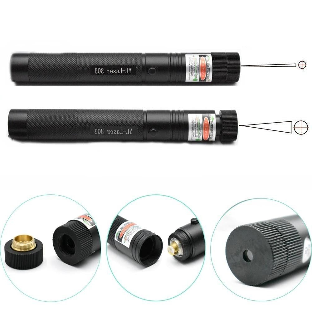 LumiPrécis 303 Laser Pointer – High-Visibility Green Beam for Precision and Durability
