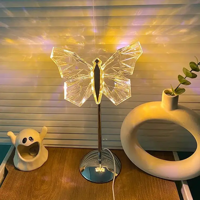 Butterfly Crystal Table Lamp – Enchanting Glow for a Dreamy Ambience